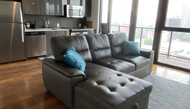 Downtown luxury 1 bedroom sleeps 3 wifi and laundry