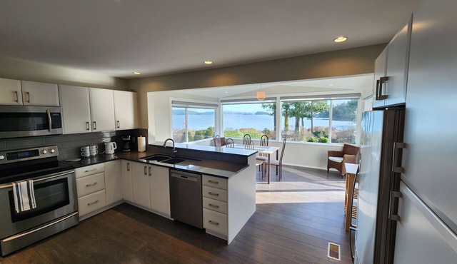 Enjoy the amazing views from The Beach House with private beach acces