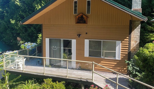Entire cottage in Bamfield, oceanfront property Hilltop cabin with dock.