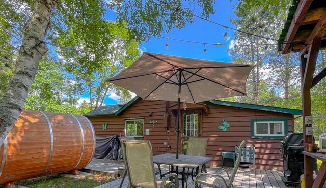 Fosters Lake Rustic Cabin w Volleyball Court in Maple Leaf