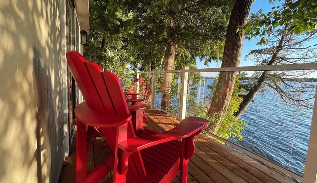 Glamping anyone? Enjoy picturesque sunsets from your own water’s edge deck!