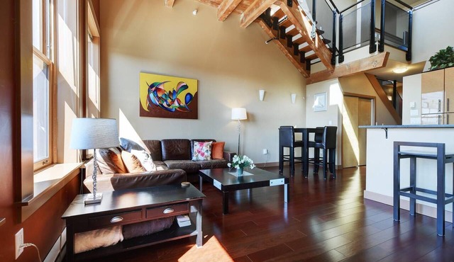 High Ceilings with Loft and Private Patio