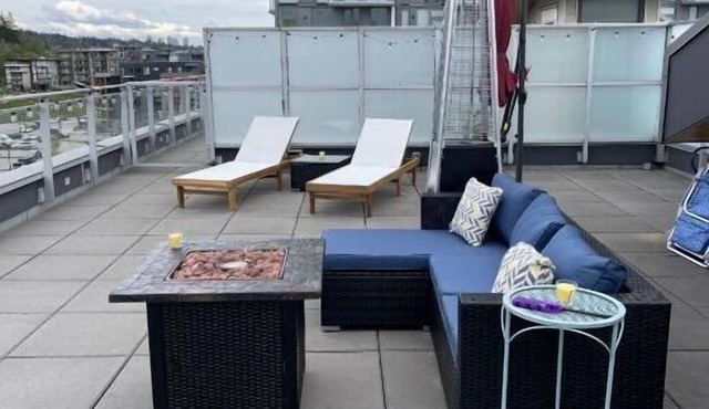 Hipster penthouse with 806 sq ft deck and 120 sq ft lower deck