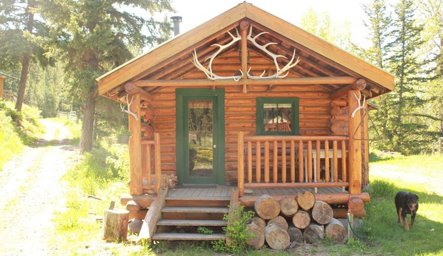 Historic LogCabin on Working Ranch,peaceful&surrounded by nature,2km to LoonLake