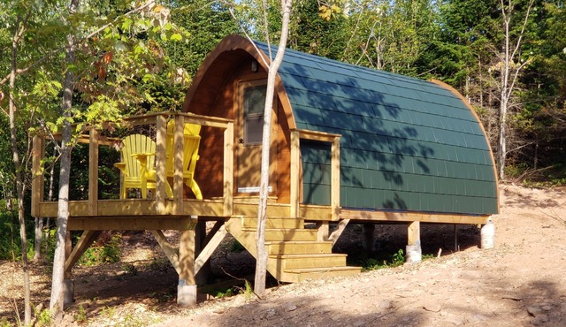 Hummingbird Hike-In Sleeping Pod at Sally's Brook Wilderness Cabins