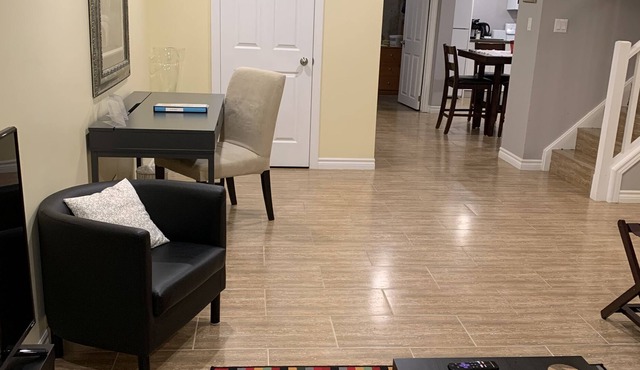 Inviting apartment with private entrance & parking