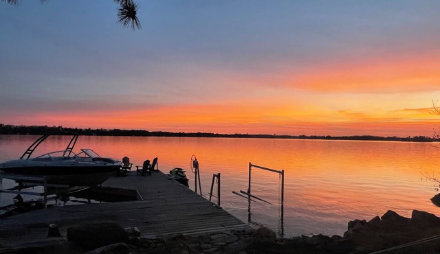 Lake Muskoka waterfront cottage with the most amazing sunsets!