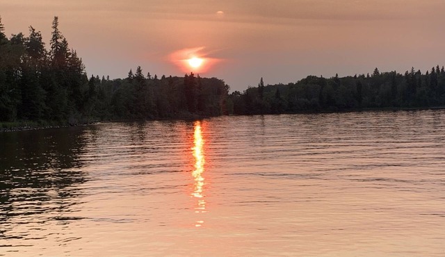 Lakefront cabin at Candle Lake with boat slip
