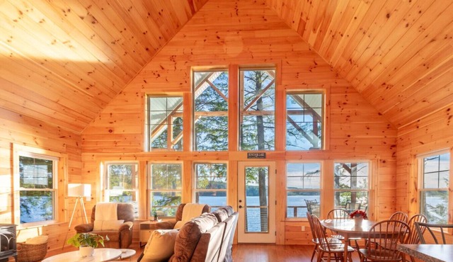 Lakefront Cabin with Private Dock & Stunning Views in Barnstead