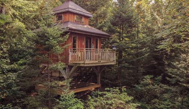 Lakefront treehouse, close to parking | Lodging #03 in Mont-Blanc