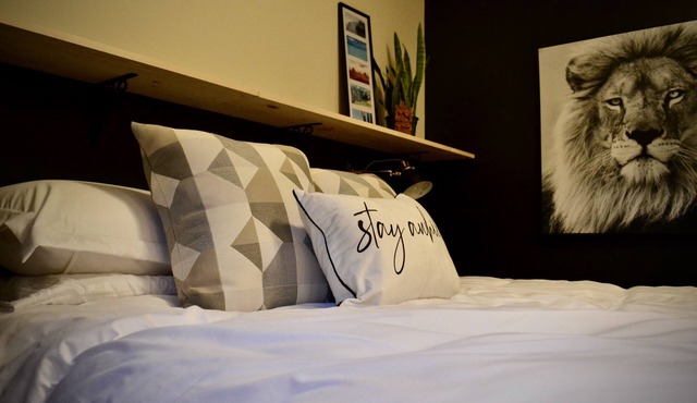 Lux town suite Backs onto river & paths with fireplace