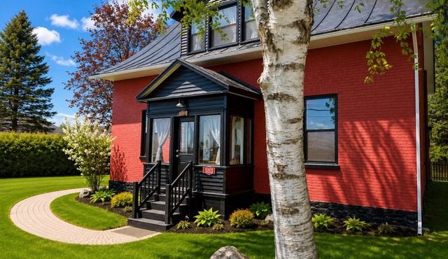 Maison Jean: at the beach on the St. Lawrence River