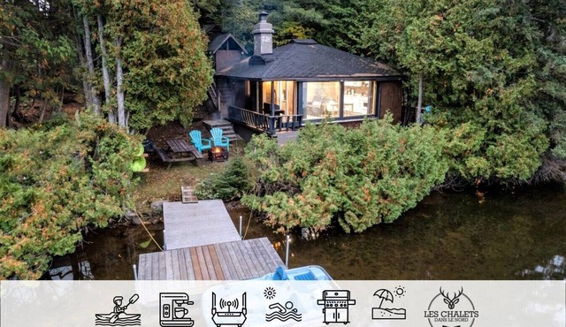 Mini-chalet bord de l`eau à louer dans les Laurentides