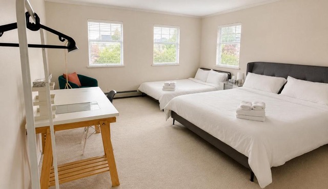 Modern bedroom with Ensuite Bath near Kitsilano