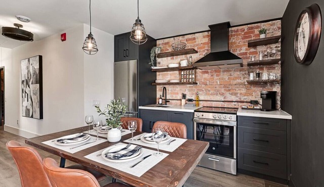 Modern Industrial Retreat, Bakery Right Below