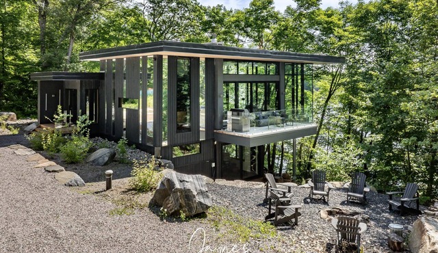 Modern new 4 bed 3 bath cottage on Bruce Lake, SE Exposure, 370ft frontage