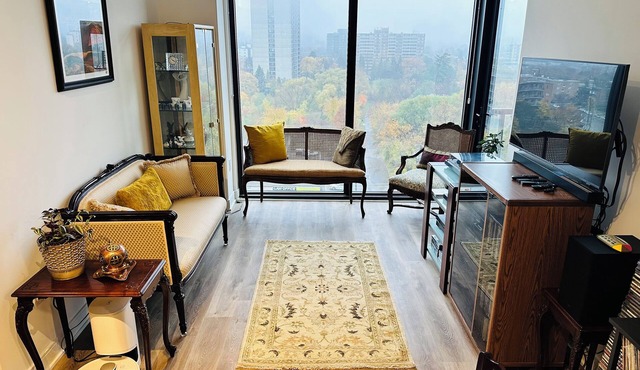 Modern retro museam apartment.