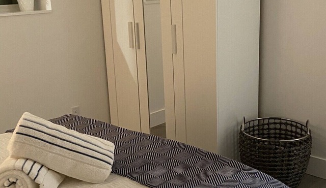 New private suite with easy access to biking and hiking trails. pet friendly