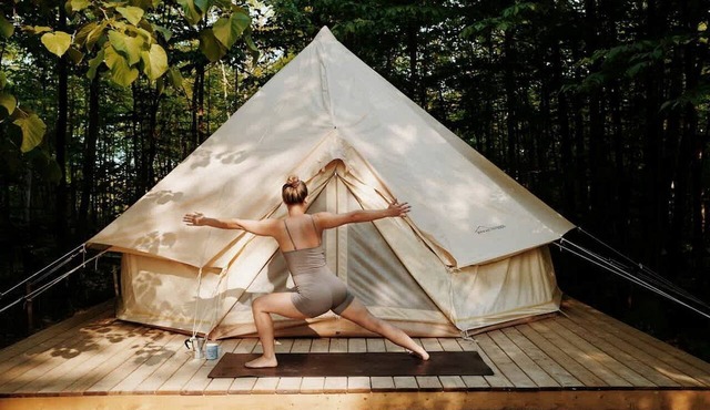 Off-Grid Bell Tent near the Bruce Peninsula in Tobermory, Ontario, Perfect for a Glamping Retreat