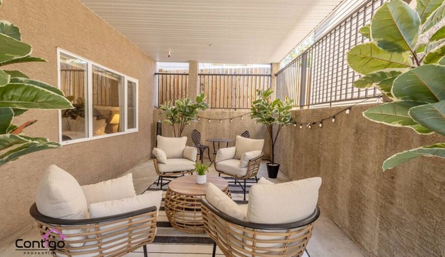 Peaceful 2 BD Oasis | Private Terrace | Near YQL