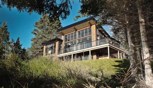 Perfect balance between wood and contemporary architecture