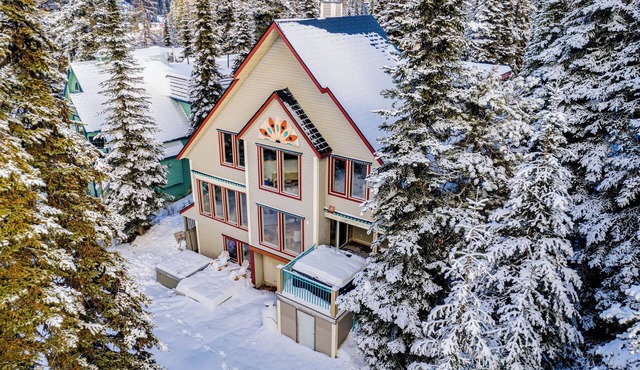 Pet friendly chalet right on the ski way, steps from tube town pet friendly too!