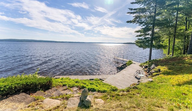 PRISTINE ROUND LAKE WITH EXPANSIVE LAKE VIEWS.