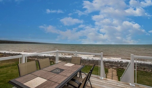 Private beachfront cottage