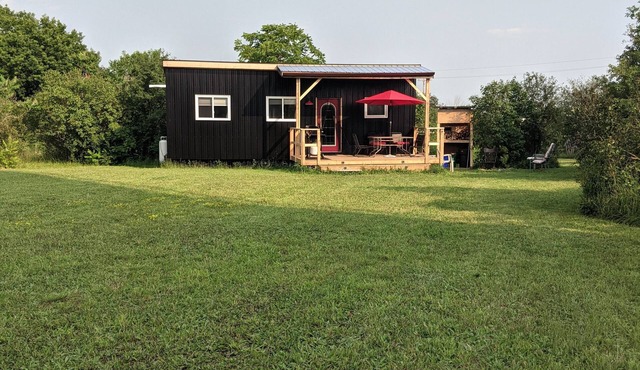 RARE very private setting get away at a unique tiny home!