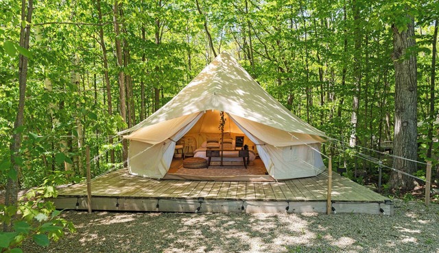Romantic Glamping Nordic Spa Access Near Tobermory