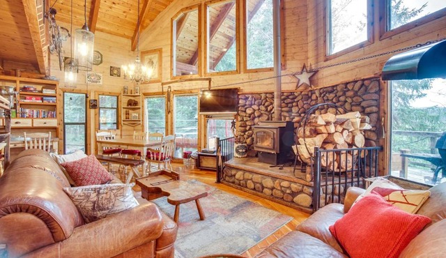 ‘Roots Rustic Retreat:’ Tree-Lined Cabin in McCall in McCall