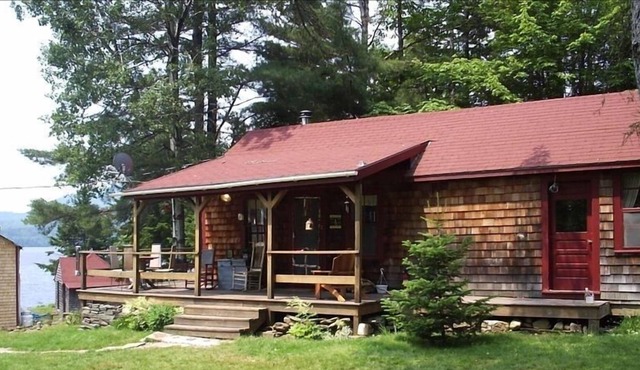 Rustic Lakeside Wilderness Summer Rental on Beaver Mountain Lake in Rangeley