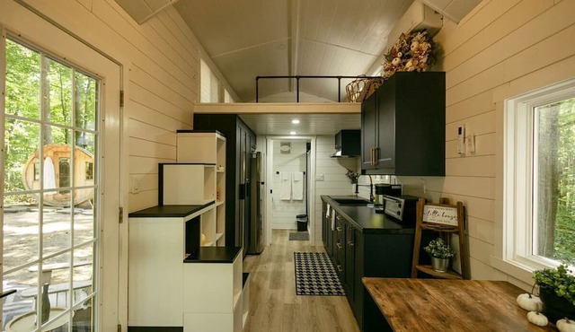 Secluded Forest Tiny House with Wood-Fired Sauna & Hot Tub Near Norfolk County, Simcoe, Ontario in Simcoe