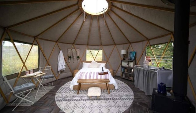 Secluded Yurt on 100+ Acre Tree Farm in Port Perry