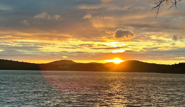 Serene Sunsets at our Kamaniskeg Lake Home