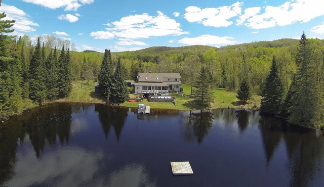 Spacious but comfy cottage on a bay with beautiful views.