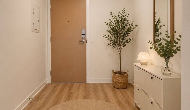 Stylish 1bed1bath| Parking | Gym | Sauna|4ppl
