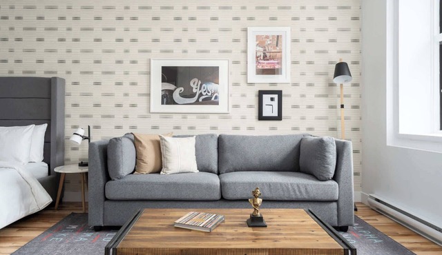 The Alexander–Studio w/King Bed+Sofa Bed|Old Montreal