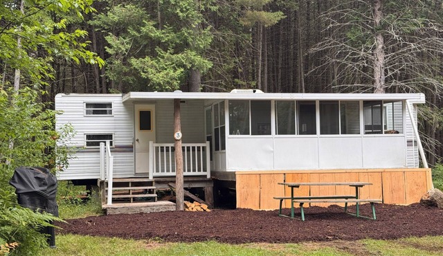The Princeton! Family sized camper along Bonnechere River. A fun retreat.