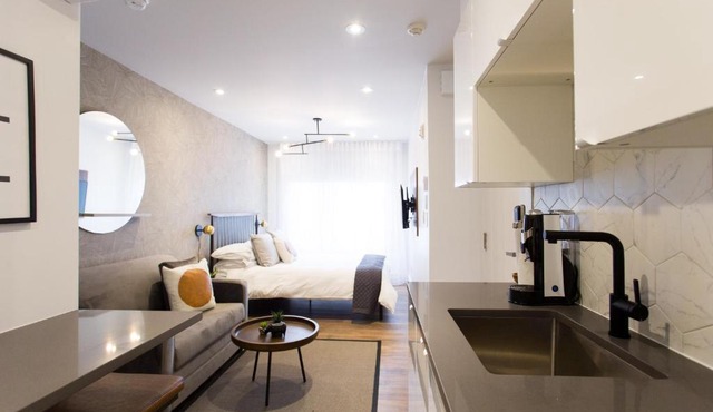 The Santamaria Golden Palms Studio by Den Stays