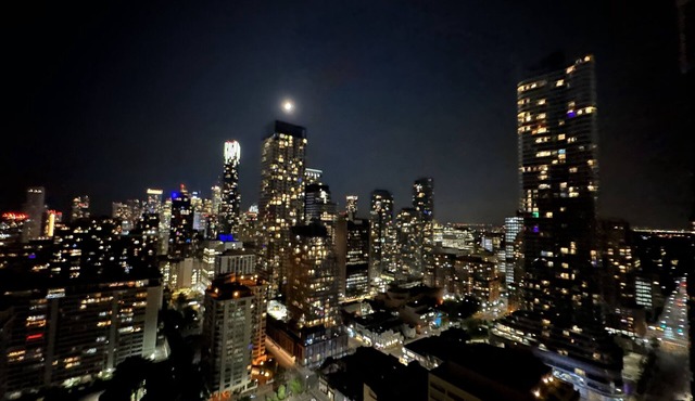 Two bedroom condo with a sky view! Best location downtown.