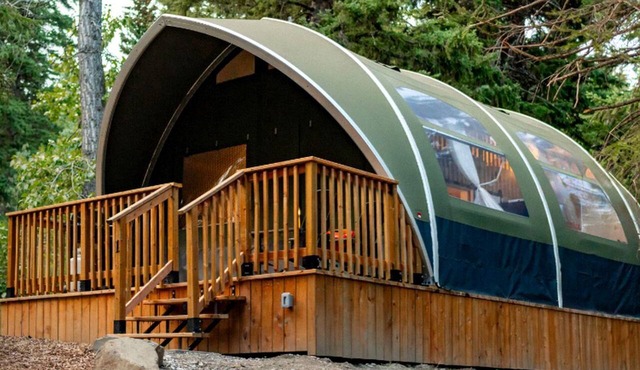 Unique Tented Cabin Fully Furnished and Equipped Perfect for Groups or Families in Alberta