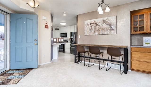 Unique triangle shaped home with 2 master suites on separate floors. in Cheyenne