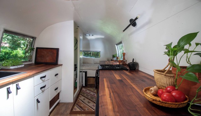 Vintage Airstream with Ocean Mountain Views