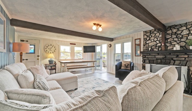 Watch sunrises and enjoy views of Lowell's Cove.