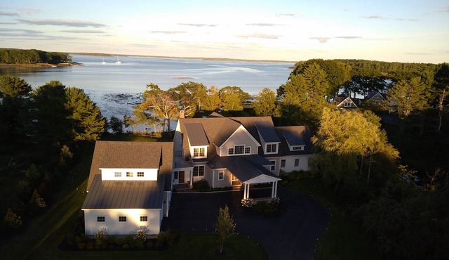 Waterfront estate near Portland with pool, dock and sweeping views of Casco Bay. in Yarmouth