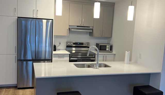 Welcome to my stylish, Cozy and warm 1-bedroom condo!