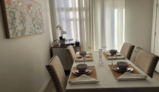 Welcome to our nice house and tastefully decorated to make you feel welcomed
