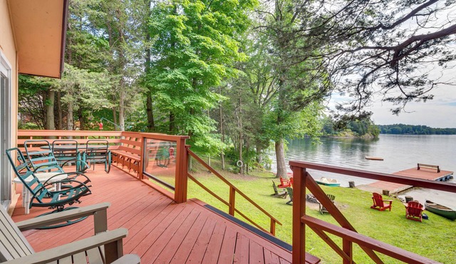 Whitefish Lake: Waterfront Cottage w/Boat Dock!