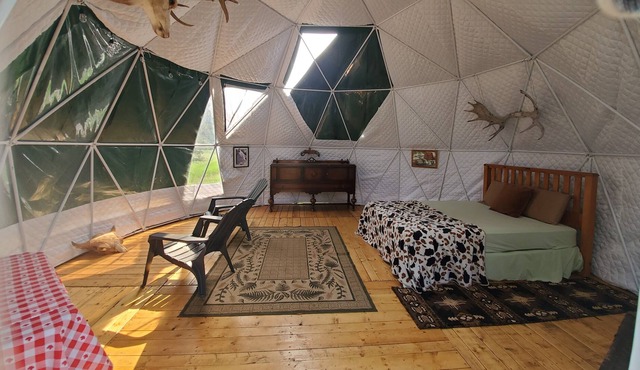 Wilderness Geo Dome in Boundary RV Park